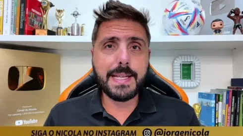 Foto: Reprodução/YouTube – Nicola atualizou tratativas do Botafogo por Gabriel Barros
