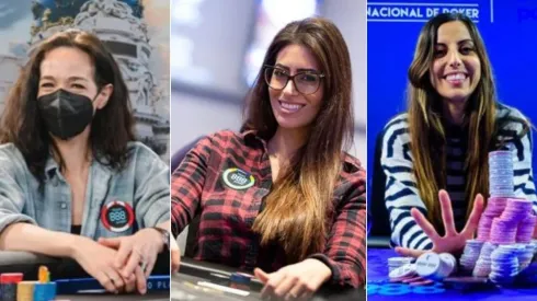 Kara Scott, Vivian Saliba e Lucia Navarro representam o 888poker (Fotos: Divulgação/888poker)