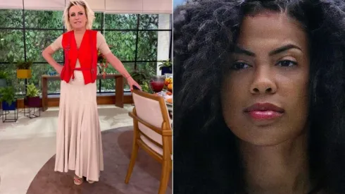 Foto 1: Instagram oficial de Ana Maria Braga. Foto 2: Reprodução/Rede Globo.
