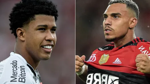 Foto: Thiago Ribeiro/AGIF – Andrey Santos formado no Vasco e Matheuzinho formado no Flamengo
