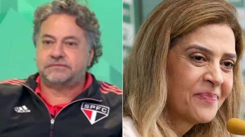 Casares e Leila Pereira – Foto: Reprodução/Youtube e Fabio Menotti/SE Palmeiras
