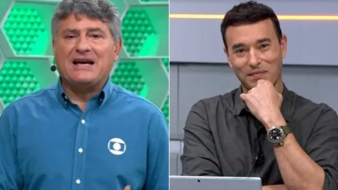 Foto: Reprodução –  Os clubes de coração dos jornalistas Cléber Machado e André Rizek
