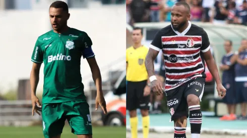 Foto: Paulo Sérgio Souza Xavier/AGIF – com Nacional de Patos / Foto: Evelyn / Santa Cruz – com Santa Cruz
