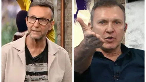 Neto e Velloso no programa Os Donos da Bola Foto: Reprodução
