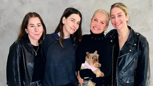 Xuxa Meneghel se encontra com a banda Haim – Foto: Instagram @xuxameneghel
