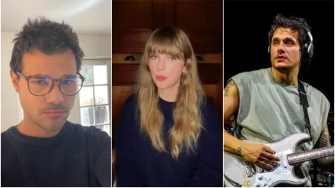 Taylor Lautner (Reprodução/Instagram/@taylorlautner) Taylor Swift (Reprodução/Instagram/@taylorswift) John Mayer (Reprodução/Instagram/@johmayer)
