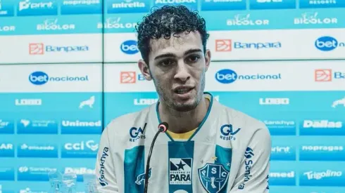 Foto: John Wesley/Paysandu – Jogador Kelvi quando foi anunciado no Paysandu