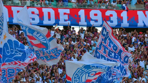 Torcida do Bahia durante partida contra Goias na Arena Fonte Nova Foto: Walmir Cirne/AGIF
