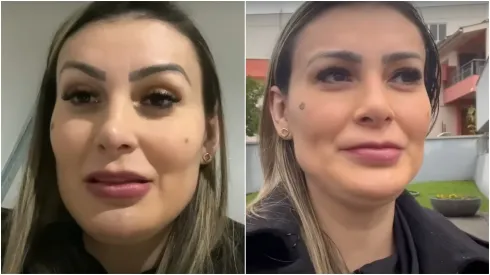 Imagens 1 e 2 – Reprodução: Youtube/Andressa Urach
