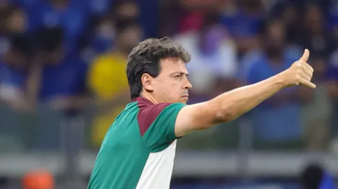 Fernando Diniz, técnico do Fluminense, durante partida contra o Cruzeiro no Mineirão pelo Brasileirão 2023. Foto: Gilson Junio/AGIF
