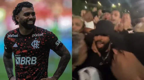 Foto Esq.: Jhony Pinho/AGIF e Foto Dir.: Reprodução Twitter - Gabigol