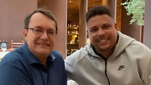 Foto: Reprodução / Twitter – Ronaldo e Pedrinho BH se reuniram em Belo Horizonte 
