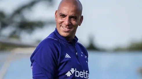 Pepa, técnico do Cruzeiro na Toca da Raposa.<br />
Foto: Flickr Oficial Cruzeiro/Gustavo Aleixo
