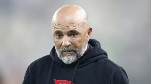 RIO DE JANEIRO, BRAZIL – JUNE 5: Jorge Sampaoli coach of Flamengo looks on during the match between Vasco da Gama and Flamengo as part of Brasileirao 2023 at Maracana Stadium on June 5, 2023 in Rio de Janeiro, Brazil. (Photo by Wagner Meier/Getty Images)
