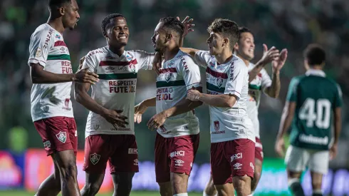 GO – GOIANIA – 11/06/2023 – BRASILEIRO A 2023, GOIAS X FLUMINENSE – Lima jogador do Fluminense comemora seu gol durante partida contra o Goias no estadio Serrinha pelo campeonato BRASILEIRO A 2023. Foto: Isabela Azine/AGIF
