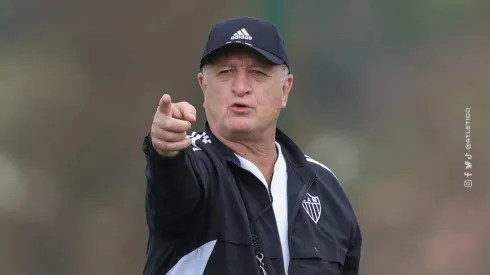 Foto: Reprodução das Redes Sociais do Atlético-MG – Felipão,  Técnico do time mineiro, em treino para a Libertadores
