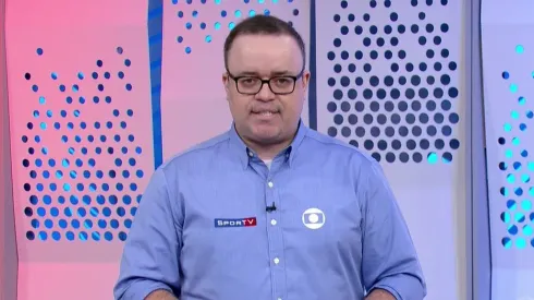 Foto: Reprodução/SporTV – Everaldo narrou Santos x Flamengo.