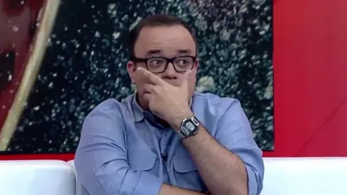 Reprodução/ESPN. Everaldo Marques comete gafe em transmissão de partida do Flamengo