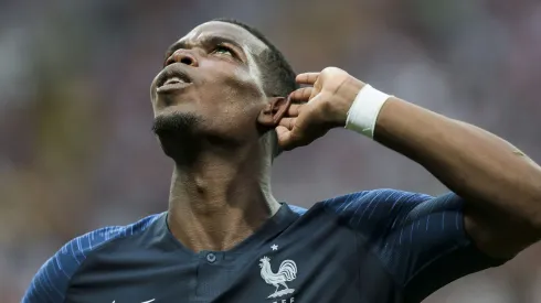 Moscou – 15/07/2018 – Copa do Mundo 2018 – Franca X Croacia – Pogba do Franca comemoram vitoria ao final da Copa do Mundo 2018 no Estadio Lujniki. Foto: Ale Cabral/AGIF
