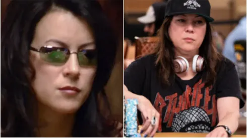 Jennifer Tilly ganhou um bracelete na WSOP (Fotos: Reprodução Twitter @FantasticTilly e Melissa Haereiti/PokerNews)
