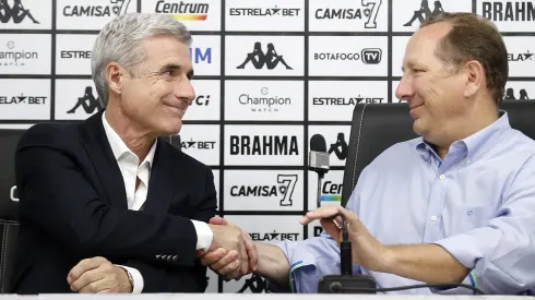 Foto: Vitor Silva/Botafogo – Textor se reuniu nesta 6ª com Luís Castro para tentar convencer português a permanecer no Botafogo
