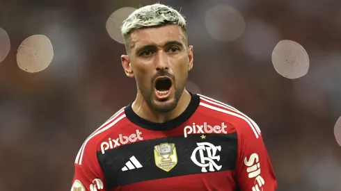 Foto: Gilvan de Souza/CRF – Arrascaeta decidiu para o Flamengo