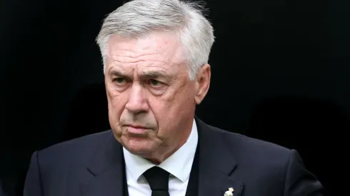 MADRID, SPAIN – JUNE 04: Carlo Ancelotti, Head Coach of Real Madrid, looks on prior to the LaLiga Santander match between Real Madrid CF and Athletic Club at Estadio Santiago Bernabeu on June 04, 2023 in Madrid, Spain. (Photo by Florencia Tan Jun/Getty Images)
