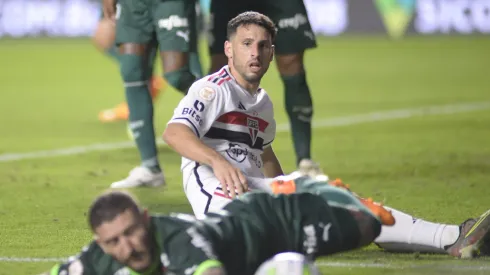 SP – SAO PAULO – 11/06/2023 – BRASILEIRO A 2023, SAO PAULO X PALMEIRAS – Calleri jogador do Sao Paulo durante partida contra o Palmeiras no estadio Morumbi pelo campeonato BRASILEIRO A 2023. Foto: Alan Morici/AGIF
