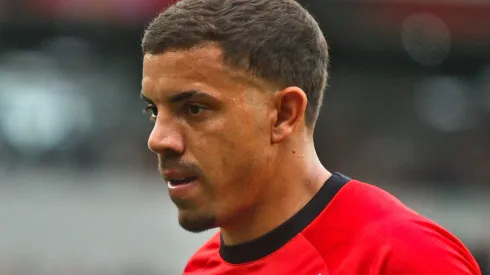 PR – Curitiba – 26/03/2023 – PARANAENSE 2023, ATHLETICO-PR X MARINGA – David Terans jogador do Athletico-PR durante partida contra o Maringa no estadio Arena da Baixada pelo campeonato Paranaense 2023. Foto: Gabriel Machado/AGIF