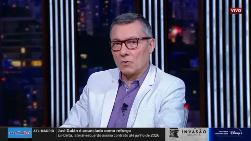 Foto: Reprodução/Disney - Paulo Calçade fez forte posicionamento contra a CBF pela não expulsão de Zé Ivaldo em jogo contra o Palmeiras