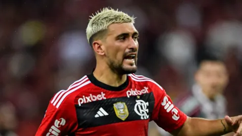 RJ – RIO DE JANEIRO – 01/06/2023 – COPA DO BRASIL 2023, FLAMENGO X FLUMINENSE – De Arrascaeta jogador do Flamengo durante partida contra o Fluminense no estadio Maracana pelo campeonato Copa do Brasil 2023. Foto: Thiago Ribeiro/AGIF
