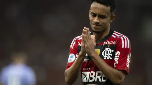 RJ – Rio de Janeiro – 28/02/2023 – RECOPA SUL-AMERICANA, FLAMENGO X INDEPENDIENTE DEL VALLE – Matheus Goncalves jogador do Flamengo durante partida contra o Independiente del Valle no estadio Maracana pelo campeonato Recopa Sul-americana 2023. Foto: Jorge Rodrigues/AGIF
