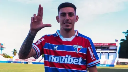 Foto: Leonardo Moreira / Fortaleza EC - O lateral esquerda do Fortaleza, Gonzalo Escobar.