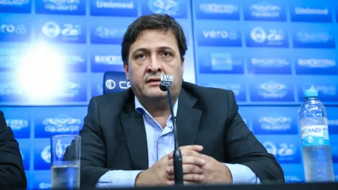 Foto: Lucas Uebel/Grêmio/Divulgação – Presidente Guerra: Grêmio garantiu verba em negócio
