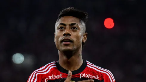 RJ – RIO DE JANEIRO – 05/07/2023 – COPA DO BRASIL 2023, FLAMENGO X ATHLETICO-PR – Bruno Henrique jogador do Flamengo comemora seu gol durante partida contra o Athletico-PR no estadio Maracana pelo campeonato Copa do Brasil 2023. Foto: Thiago Ribeiro/AGIF
