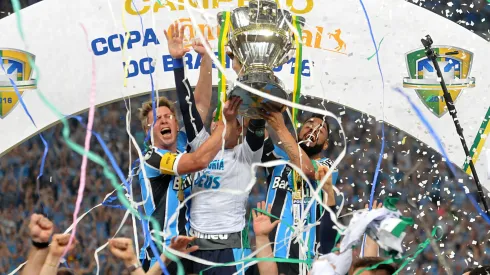 Porto Alegre – RS – 07/12/2016 – COPA DO BRASIL 1026 / GREMIO X ATLETICO MG-  Gremio campao da  COPA DO BRASIL 2016  na Arena do gremio . Foto: Ricardo Rimoli/AGIF
