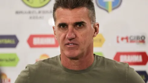 PR - CURITIBA - 08/07/2023 - BRASILEIRO A 2023, CORITIBA X AMERICA-MG - Vagner Mancini tecnico do America-MG durante entrevista antes da partida contra o Coritiba no estadio Couto Pereira pelo campeonato Brasileiro A 2023. Foto: Robson Mafra/AGIF