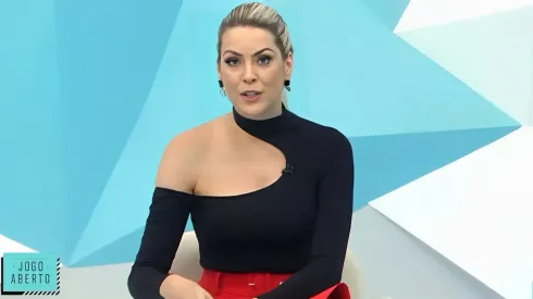 Foto: Reprodução/TV Band - Renata Fan apoiou Abel Ferreira em crítica a Sampaoli no fim de semana