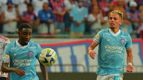 BA – SALVADOR – 13/05/2023 – BRASILEIRO A 2023, BAHIA X FLAMENGO – Ryan jogador do Bahia durante partida contra o Flamengo no estadio Arena Fonte Nova pelo campeonato BRASILEIRO A 2023. Foto: Walmir Cirne/AGIF
