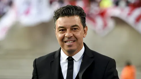 BUENOS AIRES, ARGENTINA – SEPTEMBER 24: Marcelo Gallardo coach of River Plate looks on prior a match between River Plate and Talleres as part of Liga Profesional 2022 at at Estadio Mas Monumental Antonio Vespucio Liberti on September 24, 2022 in Buenos Aires, Argentina. (Photo by Marcelo Endelli/Getty Images)
