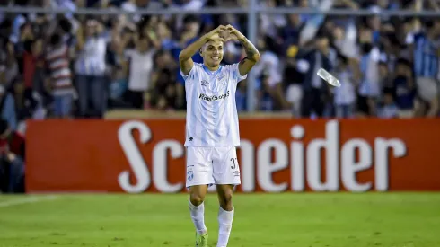 TUCUMAN, ARGENTINA – APRIL 28: Mateo Coronel of Atletico Tucuman celebrates after scoring the team's first goal during a Liga Profesional 2023 match between Atletico Tucuman and River Plate at Estadio Monumental Jose Fierro on April 28, 2023 in Tucuman, Argentina. (Photo by Marcelo Endelli/Getty Images)
