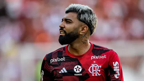 RJ - RIO DE JANEIRO - 22/07/2023 - BRASILEIRO A 2023, FLAMENGO X AMERICA - Gabigol jogador do Flamengo durante aquecimento antes da partida contra o America no estadio Maracana pelo campeonato Brasileiro A 2023. Foto: Thiago Ribeiro/AGIF
