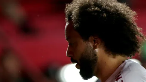BUENOS AIRES, ARGENTINA – AUGUST 1: Marcelo of Fluminense looks on during the Copa CONMEBOL Libertadores round of 16 match between Argentinos Juniors and Fluminense at Diego Maradona Stadium on August 01, 2023 in Buenos Aires, Argentina. (Photo by Daniel Jayo/Getty Images)