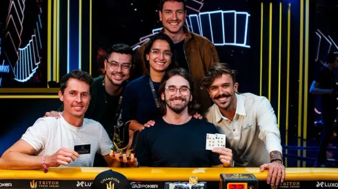 Os representantes brasileiros na Triton Poker (Foto: Joe Giron/Triton Poker)
