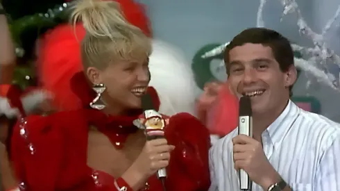 Xuxa e Ayrton Senna em 1988 – Foto: Globo
