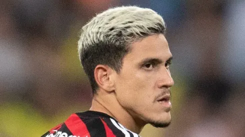 MT – CUIABA – 06/08/2023 – BRASILEIRO A 2023, CUIABA X FLAMENGO – Pedro jogador do Flamengo durante partida contra o Cuiaba no estadio Arena Pantanal pelo campeonato Brasileiro A 2023. Foto: Gil Gomes/AGIF
