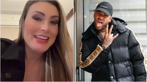 Foto 1: Reprodução/Instagram de Andressa Urach |  Foto 2: Reprodução/Instagram de Neymar Jr
