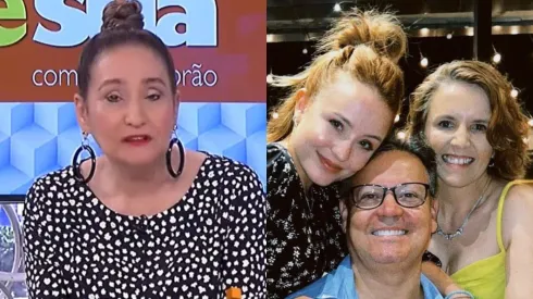 Sonia Abrão e Larissa Manoela com os pais – Foto: Reprodução/Rede TV e Instagram/Larissa Manoela
