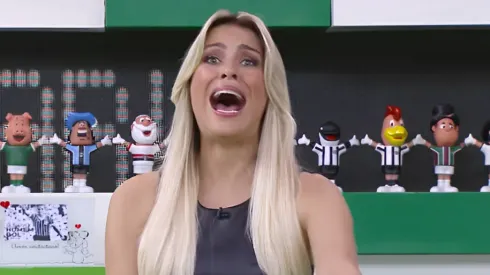 Foto: Reprodução/Band – Renata Fan provocou o Grêmio.
