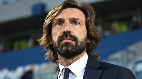 REGGIO NELL'EMILIA, ITALY – MAY 12: Andrea Pirlo, Head Coach of Juventus looks on prior to the Serie A match between US Sassuolo and Juventus at Mapei Stadium – Città del Tricolore on May 12, 2021 in Reggio nell'Emilia, Italy. Sporting stadiums around Italy remain under strict restrictions due to the Coronavirus Pandemic as Government social distancing laws prohibit fans inside venues resulting in games being played behind closed doors.  (Photo by Alessandro Sabattini/Getty Images)
